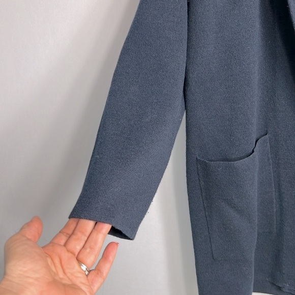 J. Crew Navy Sweater Blazer size M - Picture 5 of 8